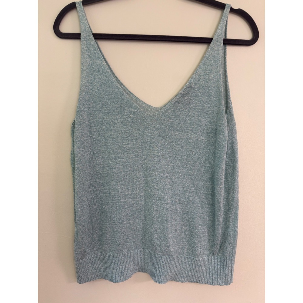 Banana Republic V-Neck Knit Camisole Tank Top Sz S Cottagecore Coastal Grandma